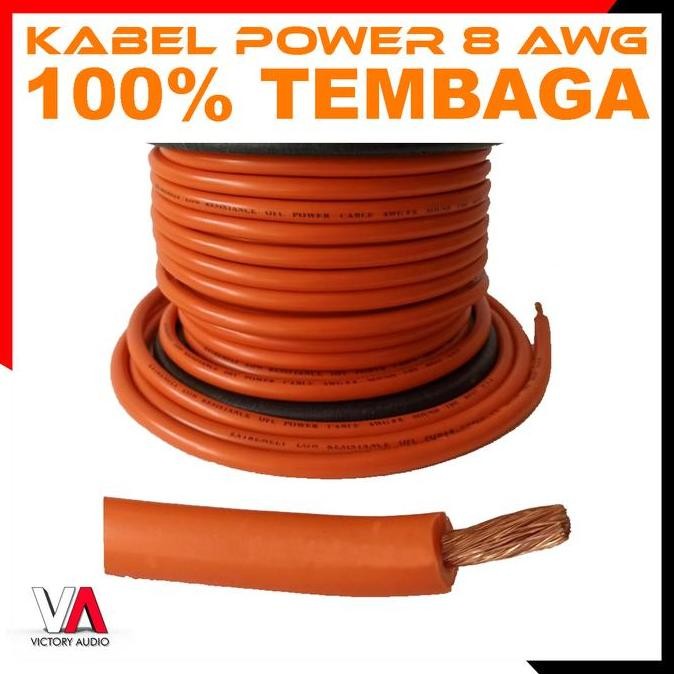 siap kirim kabel power aki 8 awg 100% tembaga kabel accu 16ga audio mobil