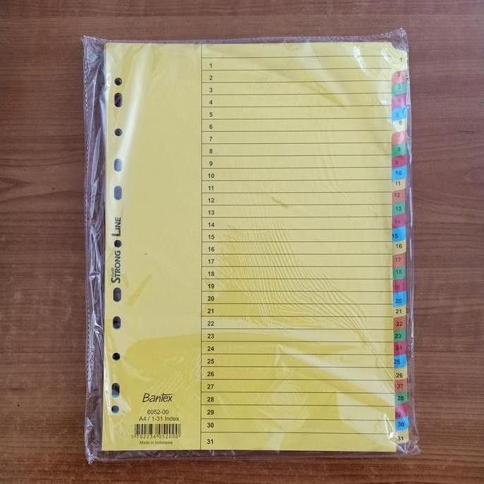 

Stok Terbatas Pembatas File Kertas Dokumen Bantex Cardboard Divider A4 31 Halaman