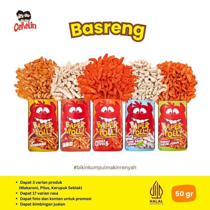 

FF CEKELIN Cemilan Paket Istimewa 50pcs Makaroni Mie Lidi Pilus Kerupuk Seblak Basreng Keripik Tempe Keripik Singkong Mie Kremes Snack Cemilan Murah Gratis Ongkir