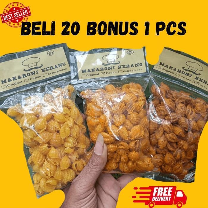 

FF PAKET HEMAT 10 PCS MAKARONI BANTET KEMASAN 50gr macaroni makroni pedas cemilan snack food kerang Makanan