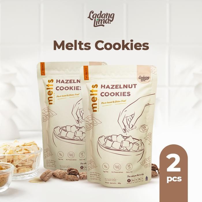 

FF Melts Hazelnut Cookies 90g - Ladang Lima Gluten Free Snack Cemilan Cokelat Healthy Food (Egg Free)