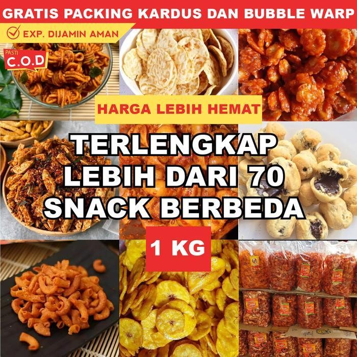 

FF SNACK KILOAN TERLENGKAP PEDAS MANIS ASIN GURIH 1 KG MAKANAN RINGAN CEMILAN CAMILAN JAJANAN GROSIR MURAH Food Keripik Fries