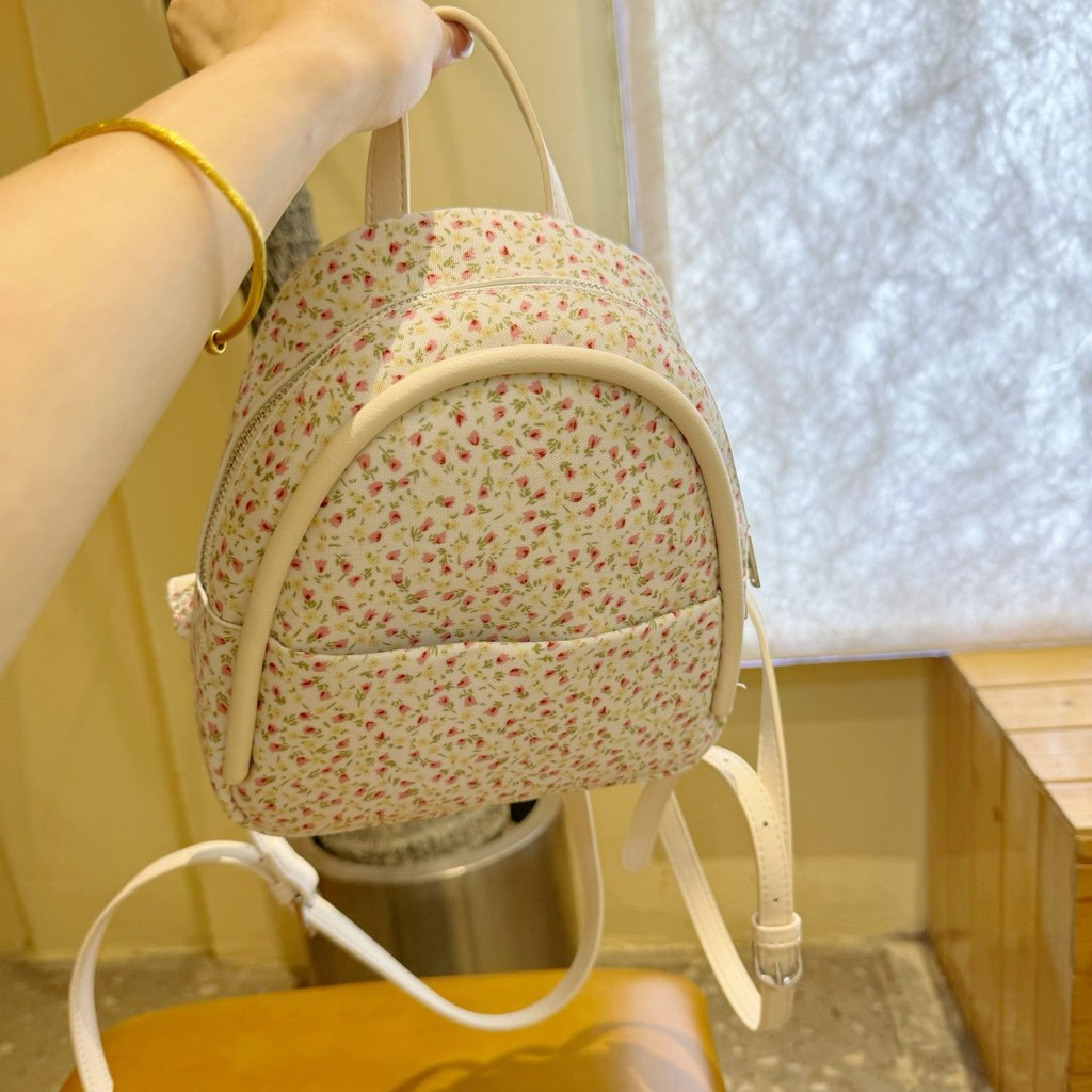 【TasBagus】【COD】Desain Niche Tas Wanita Baru Musim Semi Dan Musim Panas Ringan Motif Bunga Ransel Kec