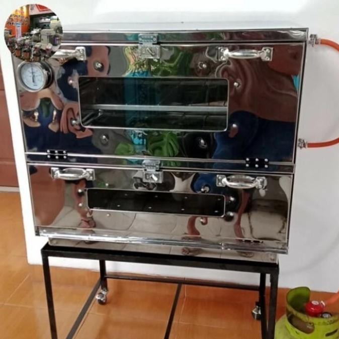 OVEN GAS STAINLESS STEEL 75X55X70 LOYANG BERGARANSI VIA LALAMOVE