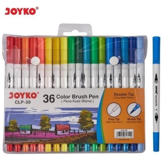 

Color Brush Pen Pena Kuas Warna Joyko CLP -39 36 Warna Color