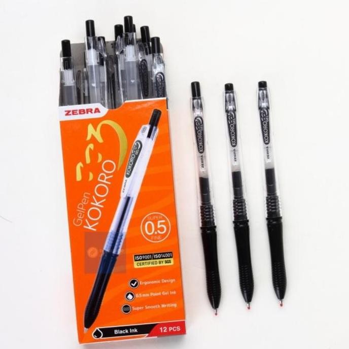 

Pulpen Gel Kokoro Zebra Sedus (12Pcs)