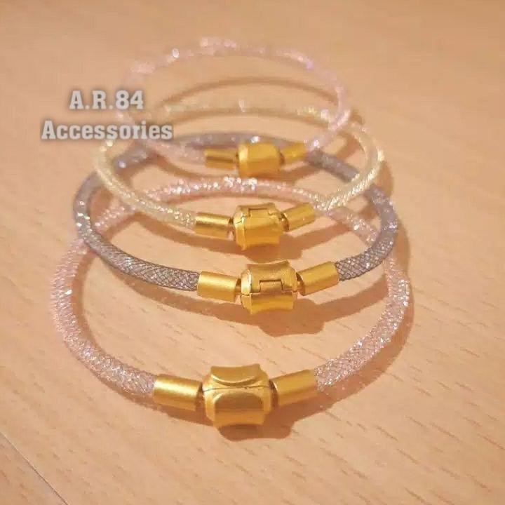 Codgelang Tali Kawat Gelitter Pandora Pengait Gold Anak Dan Dewasa Untuk Liontin Emas