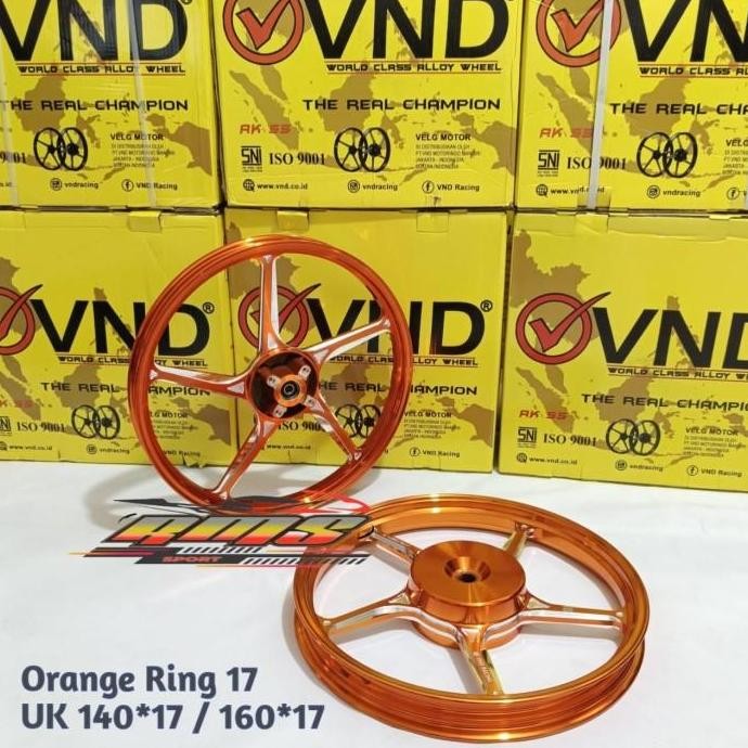 Velg Vnd Ak 55 Ring 17 Vario 110 125 150 Beat Scoopy Genio Spacy - Chrome, Genio /Vario110