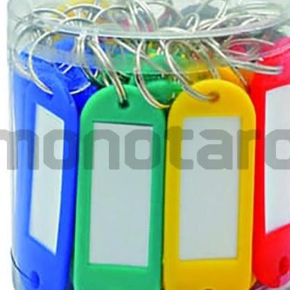 

Stok Terbatas 50 Pcs Gantungan Kunci Plastik Tag ID Label Nama Kategori Warna-Warni