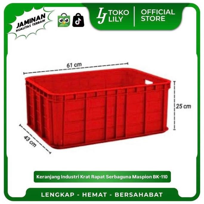 Keranjang Industri Krat Rapat Serbaguna Maspion Bk-110 Co