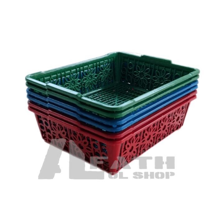 

IX 6 Pcs Keranjang Makanan Ringan Serbaguna / Keranjang Sayur Buah Kotak / Tempat Surat Plastik No 1 Paling Murah / Tempat Roti