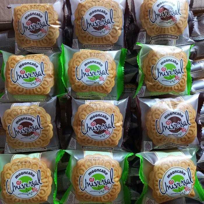 

IX Mooncake kue bulan Universal isi 10 pcs. Coklat Pandan Food Pia Cemilan