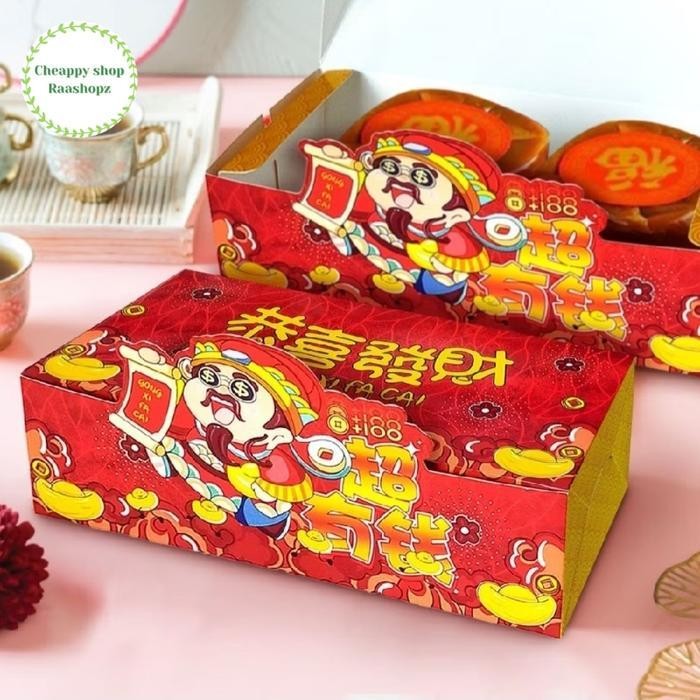 

IX Box Imlek Kue Keranjang Box Imlek case mika 9cm Box Mooncake Kue 19x9 bix kue keranjang isi 2 box dodol cina isi 2 dus kue imlek dus kue keranjang imlek