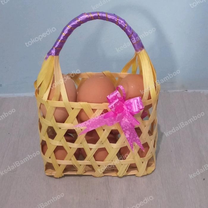 

IX Tas keranjang mini keranjang telur buah snack kemasan hamper parcel