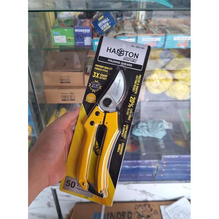 

Gunting Coklat Hasston Prohex 1353-001 Full Stainless Ultra Series Gunting Bunga Batang Co