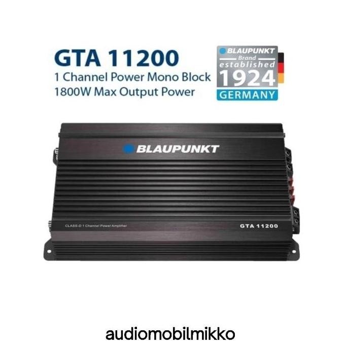 Power Monoblock Blaupunkt 1 Channel GTAGK 11200 - Power 1 Channel Monoblock Blaupunkt GTA 11200 - BL