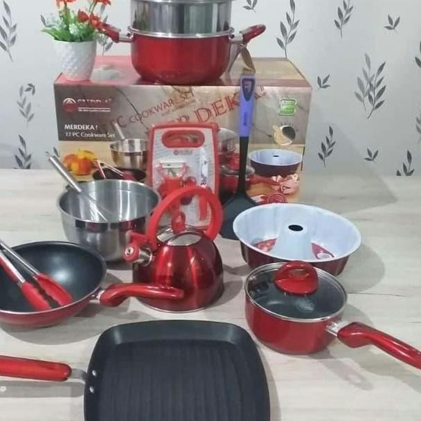Panci Set Supra Merdeka 17 Pcs Cooare