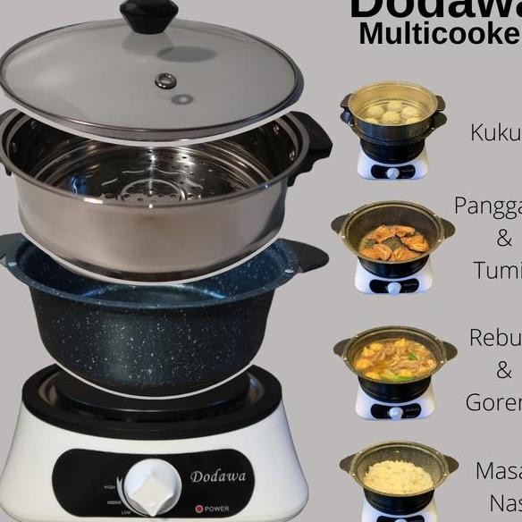 Warmer Steamer Cooker Panci Panci Set Listrik Panci Keramik
