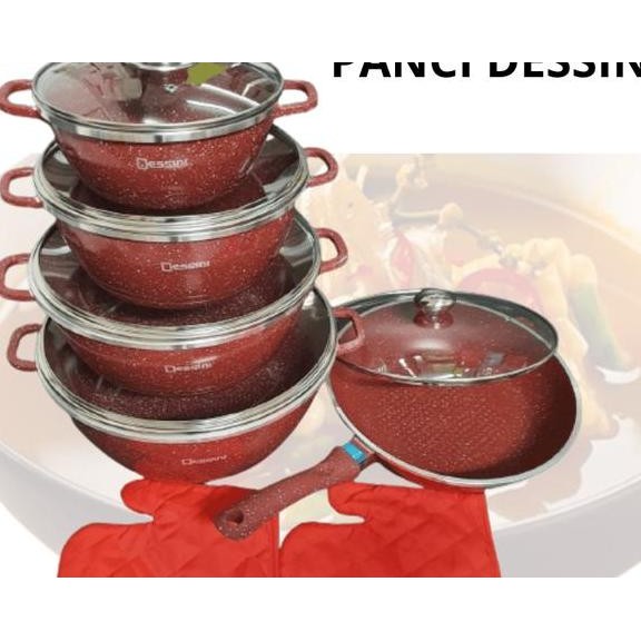 Panci Dessini One Set Granit Masak