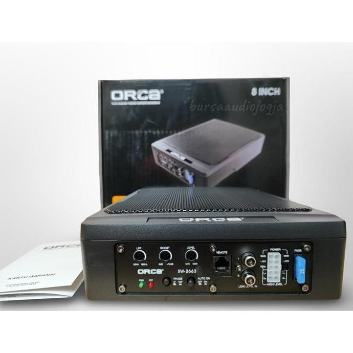 Subwoofer Kolong Orca 8 Inch SW 2663 Underseat Subwoofer