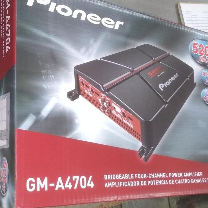 POWER AMPLIFIER MOBIL 4 CHANNEL PIONEER GM-A4704 520W