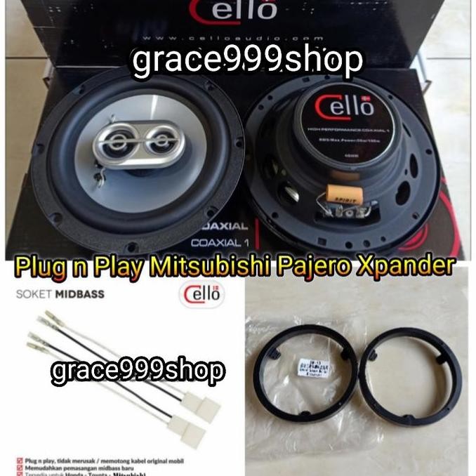 Speaker Coaxial Cello 3way 6.5inch PNP OEM Mitsubishi Pajero Xpander