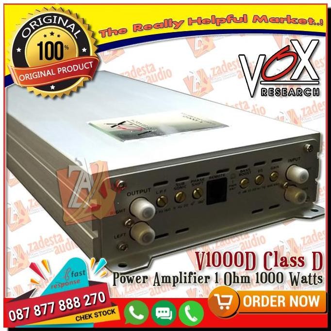 Power MONOBLOCK Vox research V1d monoblok V 1d Class D V1