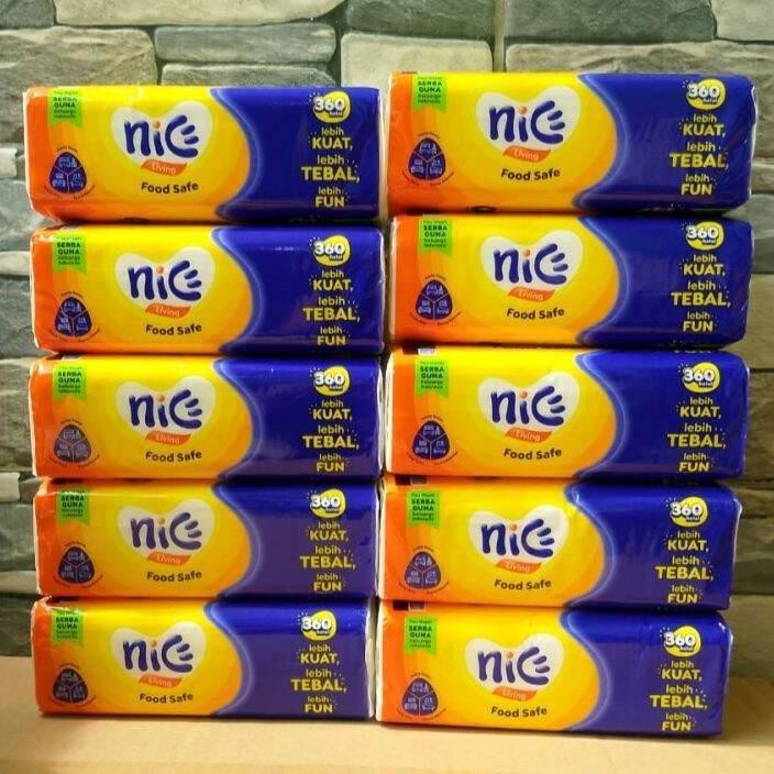 Berkualitas Tissue Nice 10 Pack 360 Helai Serat Alami Murah