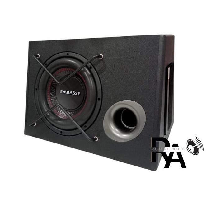 Subwoofer Aktif 10 inch BASSBOX Embassy Trojan EMS-10 Speaker Mobil