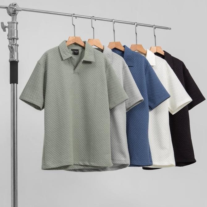 Okinawa Polo Shirt Diamond Polo Knit Diamond Pria Premium