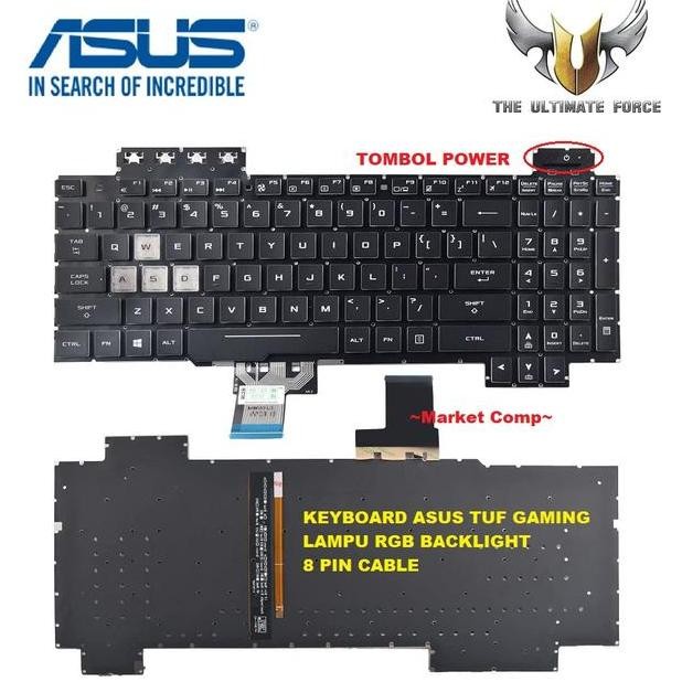 Keyboard Tuf Fx505Dt Fx505Dd Fx505Du Fx505Dv Fx505 Fx505Dy Gaming