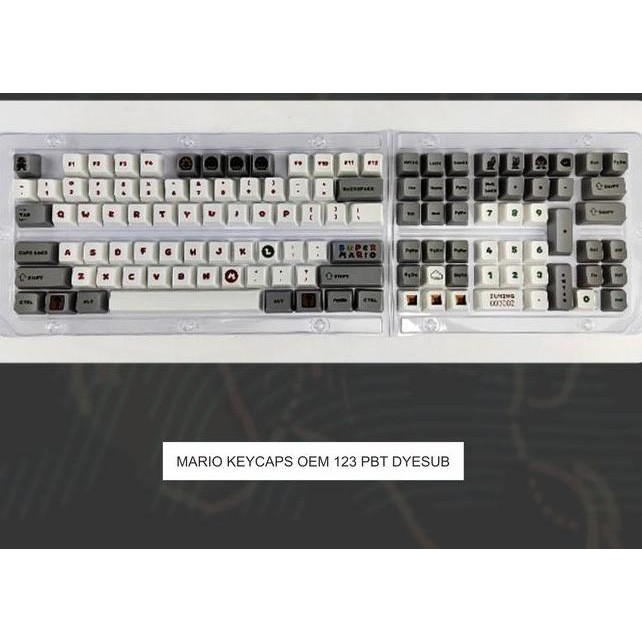 Mario Pbt Dye Sub Keycaps B Mechanical Gaming Keyboard 123 Keys
