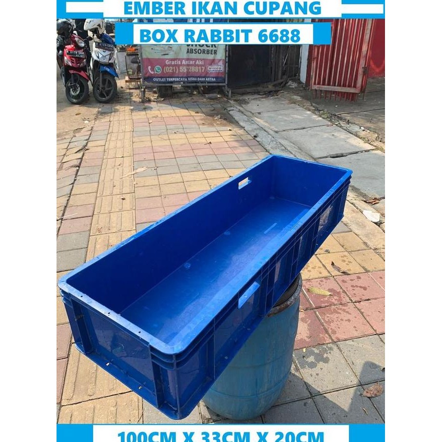 Bst Ready Bak Plastik Kontainer 1 M / Box Plastik 1 Meter / Bak Plastik Biru Best Seller