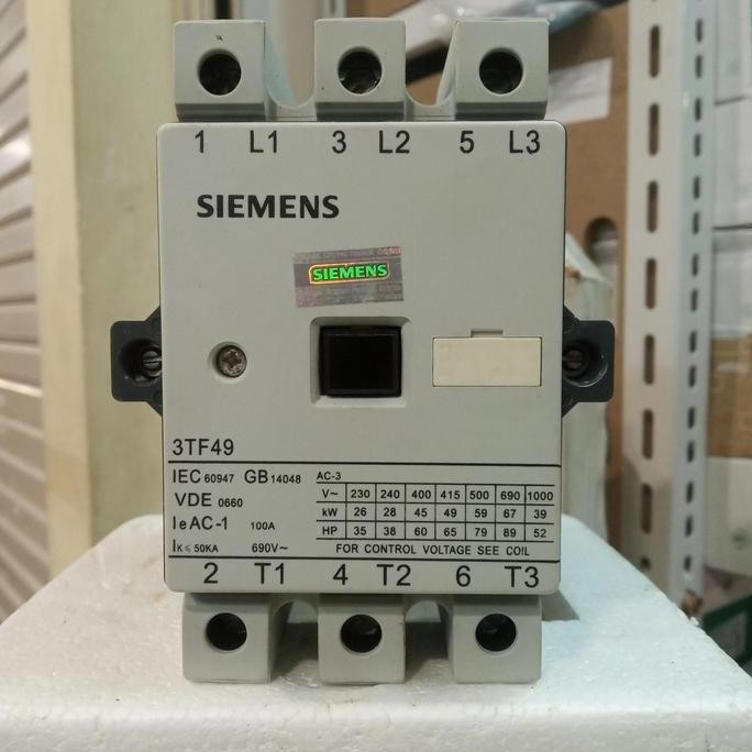 kontaktor siemens 3TF49 100A 220V 48V 110V 380V