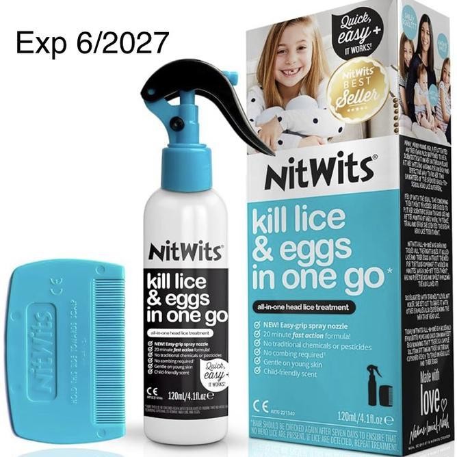 Terlaris Nitwits All In One Head Lice Solution Obat Kutu Nitwits 120Ml Ready