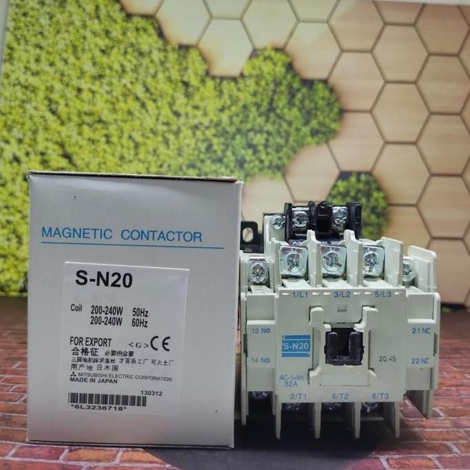 TERBARU - kontaktor mitsubishi s-n20 sn20 sn-20 Contactor MITSUBISHI SN 20 mitsubisi