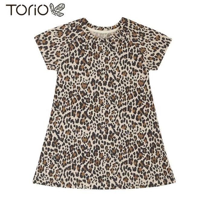 TORIO Basic Dress Leopard - Pakaian Anak Perempuan - Dress Anak