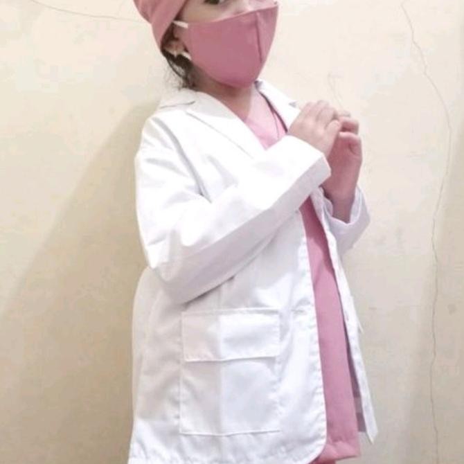 Jas Dokter Anak laki laki & perempuan / Baju Dokter Anak / Costum Profesi Dokter Anak