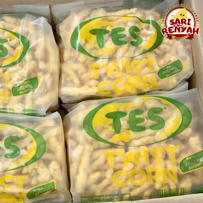

Twist Corn TES Jagung Barbeque 225g / Acefood Snack Cemilan Ringan - Sari Renyah