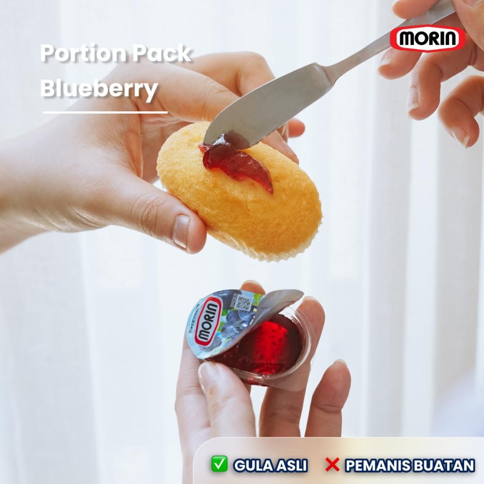

Morin Jam 14 Gr - All Variant - Selai Strawberry Blueberry Pineapple Orange Marmalade - Stroberi Bluberi Nanas Orang Marmalade