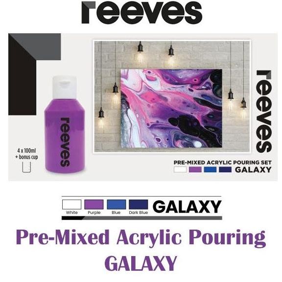 

Cat Akrilik Reeves Pre-Mixed Acrylic Pouring Paint Galaxy Color Set