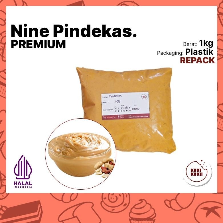 

Selai Kacang Pindekas The Nine 1kg Repack | Pindakaas The Nine Repack 1 kg | Peanut Butter Jam