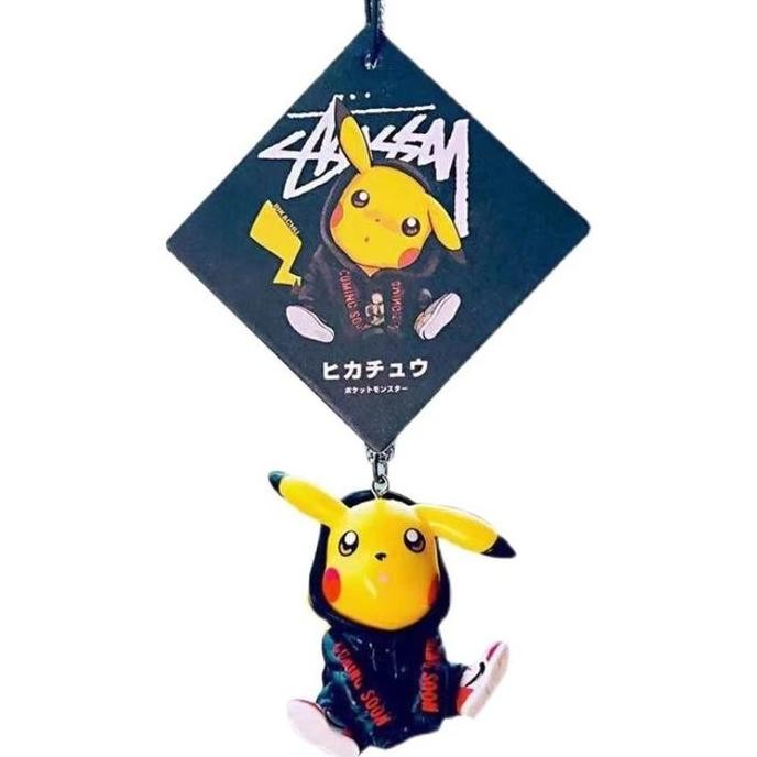 Gantungan Kaca Spion Tengah Mobil Pikachu Pikachu Boneka Boneka Pikachu Kecil Boneka Kartun Pikachu