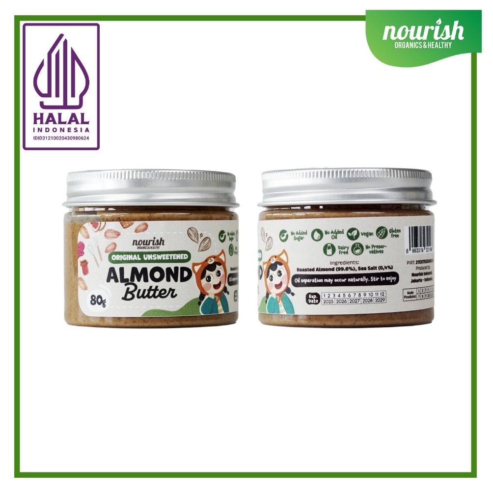 

Nourish Original Unsweetened Almond Butter - 80 Gr