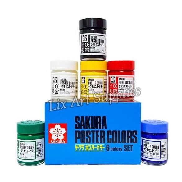 

Sakura Poster Color Set 6X30Ml / Cat Poster Sakura Isi 30Ml X 6 Warna
