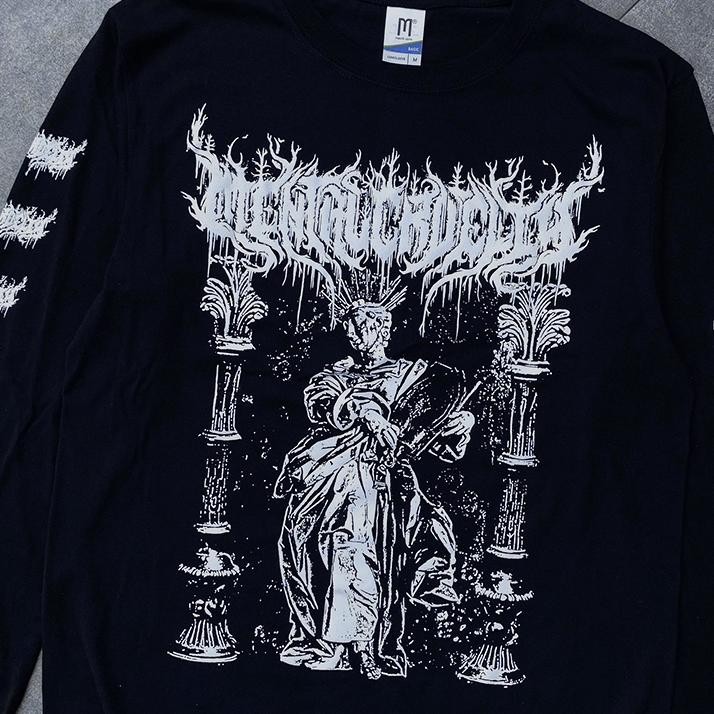 Kaos Lengan Panjang Obsesis Mental Cruelty Kaos Band Kaos Buildup Premuim Kaos Katun