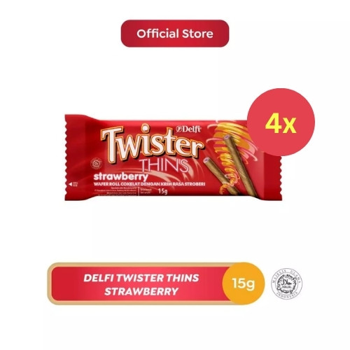

Delfi Twister Thin Strawberry 15gr x4
