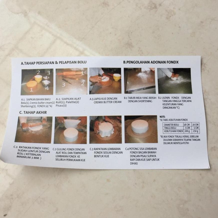 

Fondant fondx putih gula dekor hiasan kue icing repack 500gr 500 gr