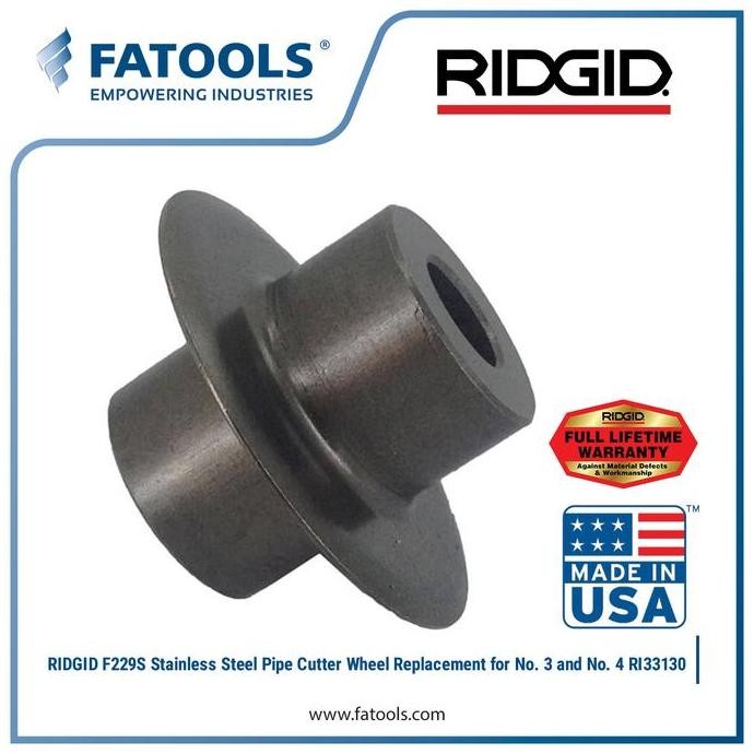 

Ridgid 33130 F229S Pipe Cutter Wheel Stainless 32830 83150 83085 74710 Co