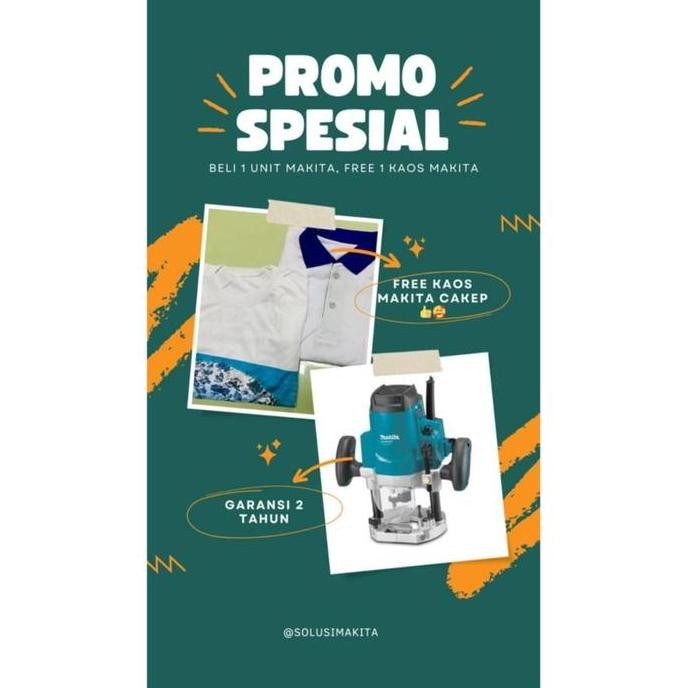 Makita Mesin Router Profil Kayu 12Mm M3600B Pengganti Maktec Mt362 Co